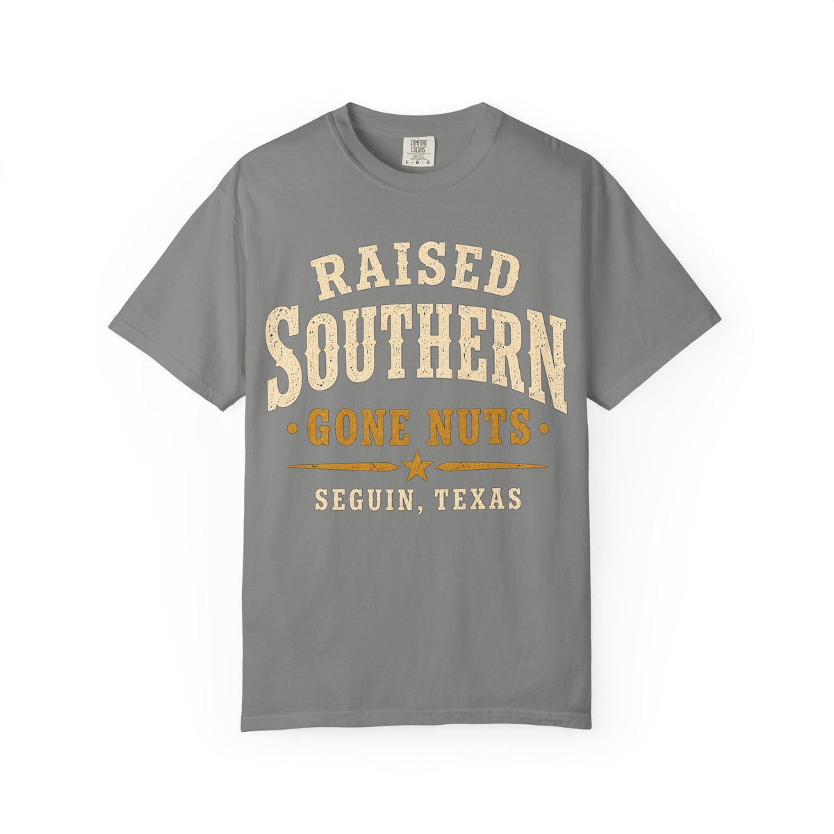 Raised Southern "Gone Nuts" T-Shirt — Seguin, Texas Retro Country Tee