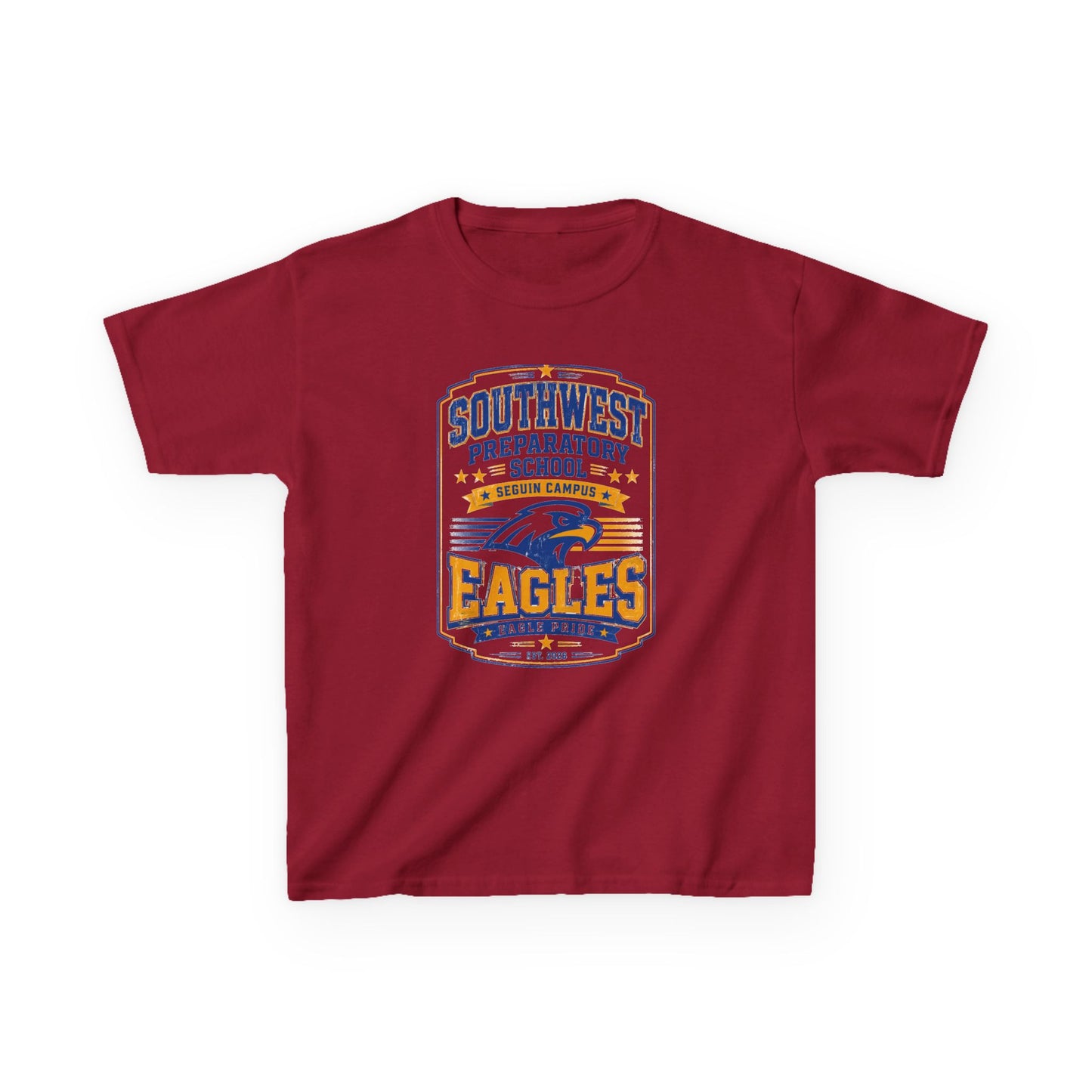 Kids T-Shirt — Southwest Preparatory School Eagles Mascot Tee