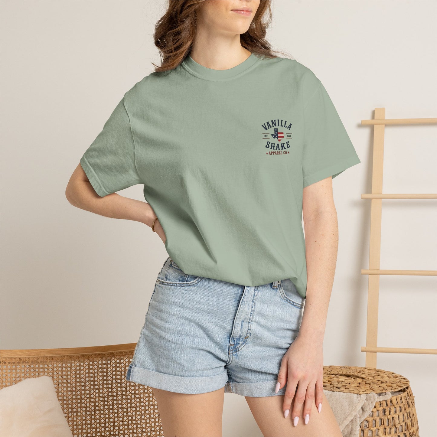 Mr. & Mrs. Shake 4th of July Unisex Garment-Dyed T-shirt