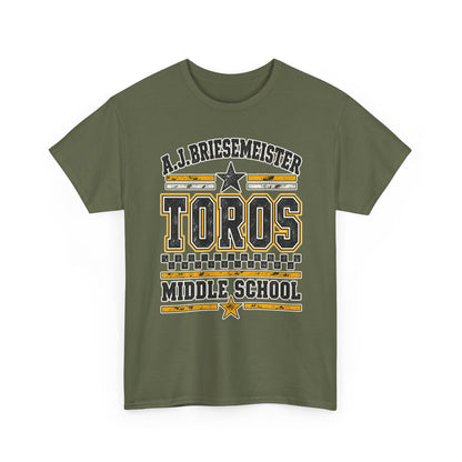 Toros Middle School Tee — A.J. Briesemeister School Spirit T-Shirt
