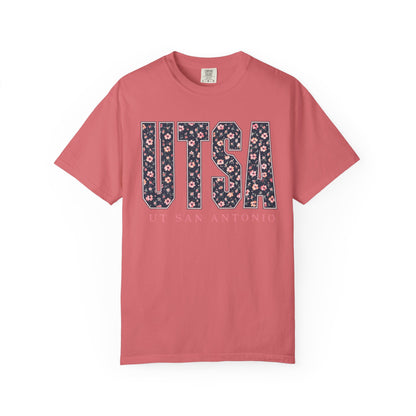 UTSA Floral Logo T‑Shirt — UT San Antonio Collegiate Tee