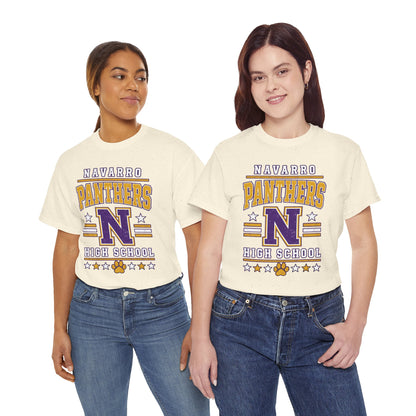 Navarro Panthers High School Tee — Retro Letterman N Design