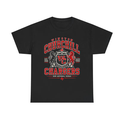 Churchill Chargers School Spirit T-Shirt — WC Logo & Mascot Tee