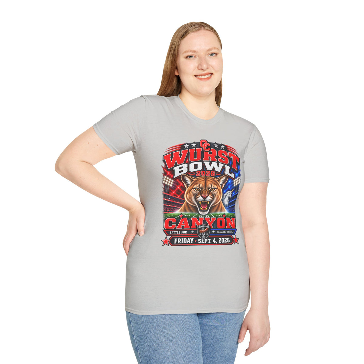 Wurst Bowl 2026 T-Shirt — Canyon Football Game Day Tee