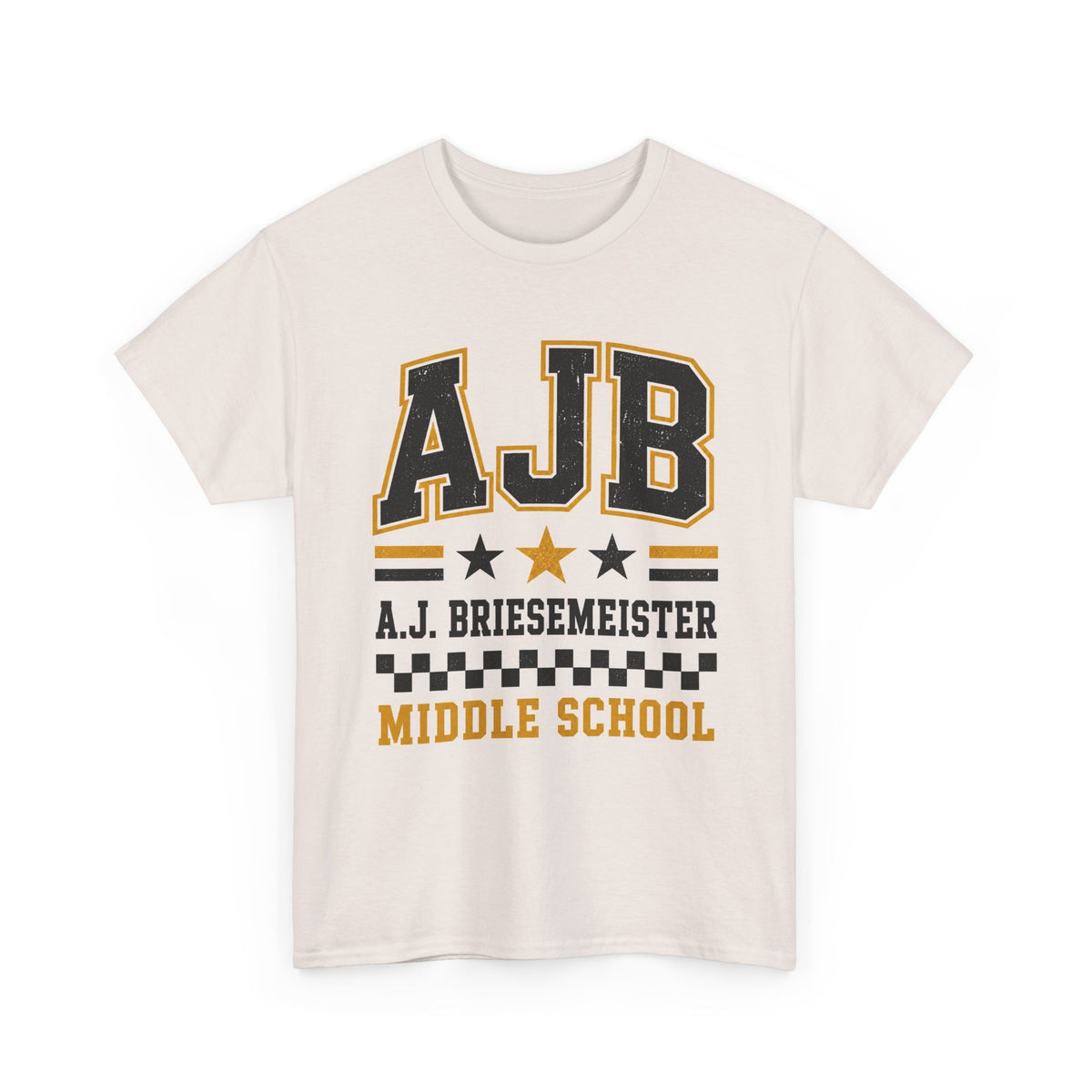Middle School Custom Name Tee — AJB Briesemeister School Spirit Shirt