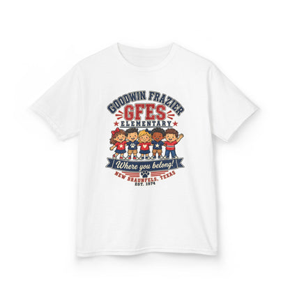 Kids T‑Shirt — "Goodwin Frazier G FES Elementary: Where You Belong" School Pride Tee