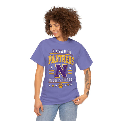 Navarro Panthers High School Tee — Retro Letterman N Design