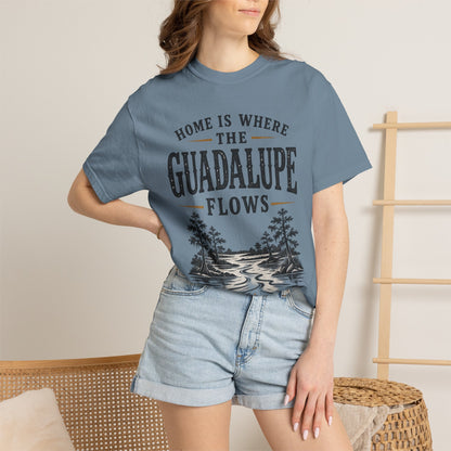 Guadalupe River T-Shirt — "Home Is Where The Guadalupe Flows" Vintage Outdoors Tee
