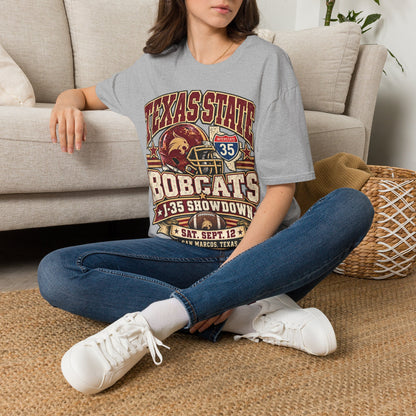 Texas State Bobcats Football T‑Shirt – I‑35 Showdown Game Day Tee