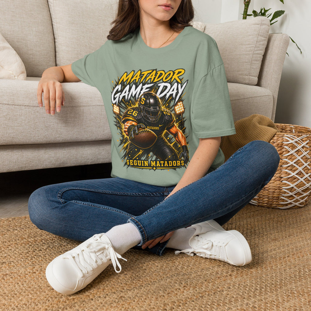 Matador Game Day Football T-Shirt — Seguin Matadors Fan Tee