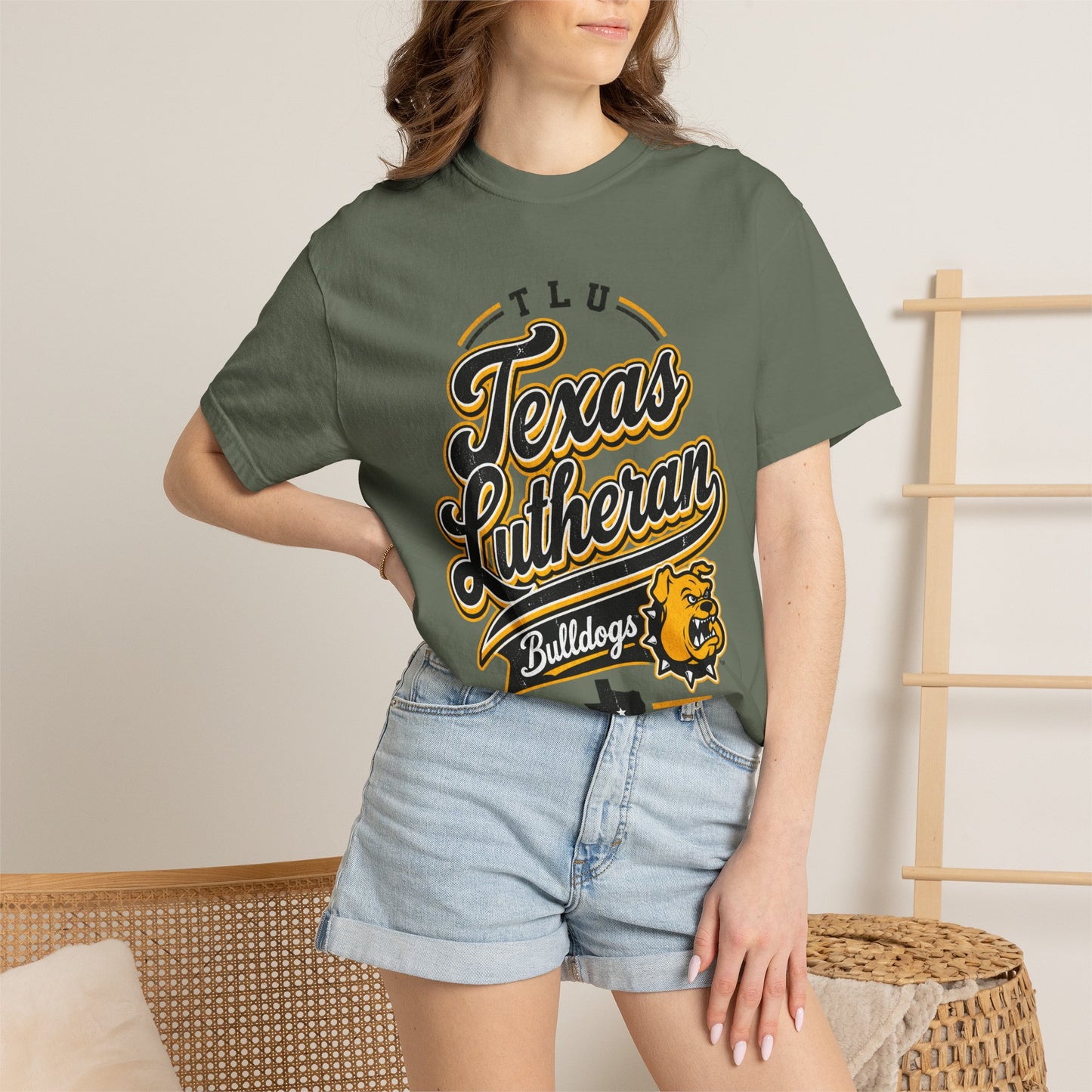 Texas Lutheran Bulldogs Vintage Script T-Shirt