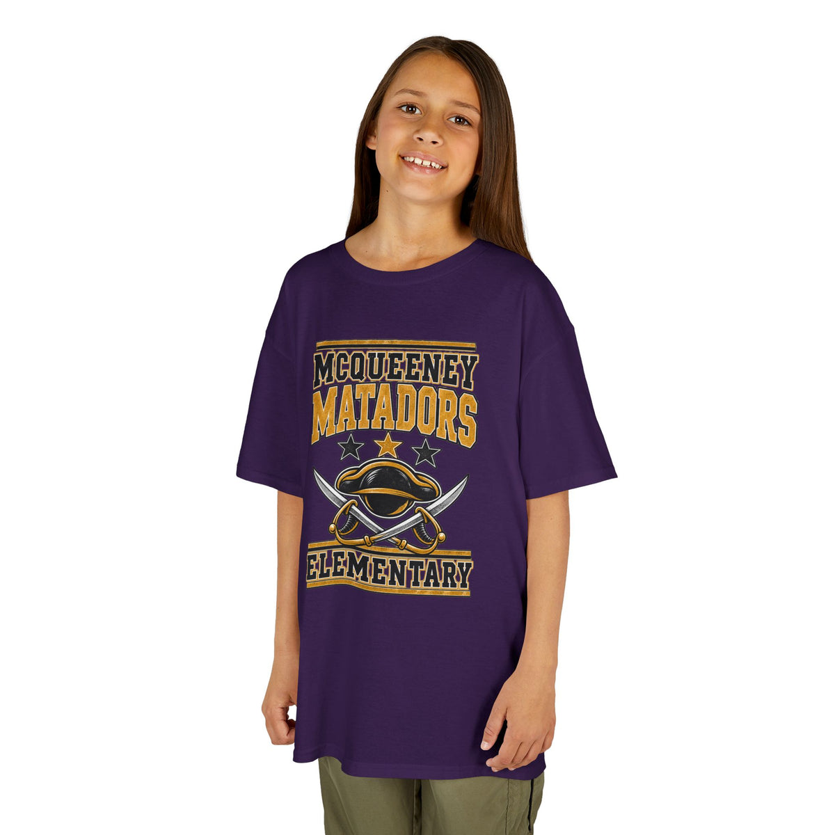 McQueeney Matadors Elementary Kids T-Shirt – School Spirit Tee