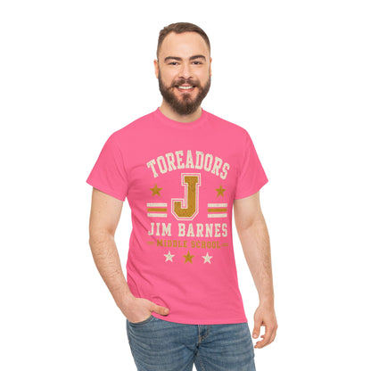 Toreadors Jim Barnes School Letterman Tee — Vintage School Spirit T-Shirt