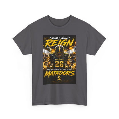 Friday Night Reign Matadors Football T‑Shirt — Team Spirit Game Day Tee