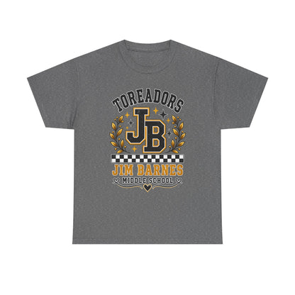 Toreadors JB Jim Barnes Middle School Tee — School Spirit Graphic T-Shirt