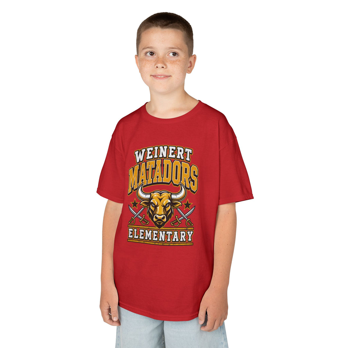 Weinert Matadors Elementary Kids T-Shirt — School Mascot Tee