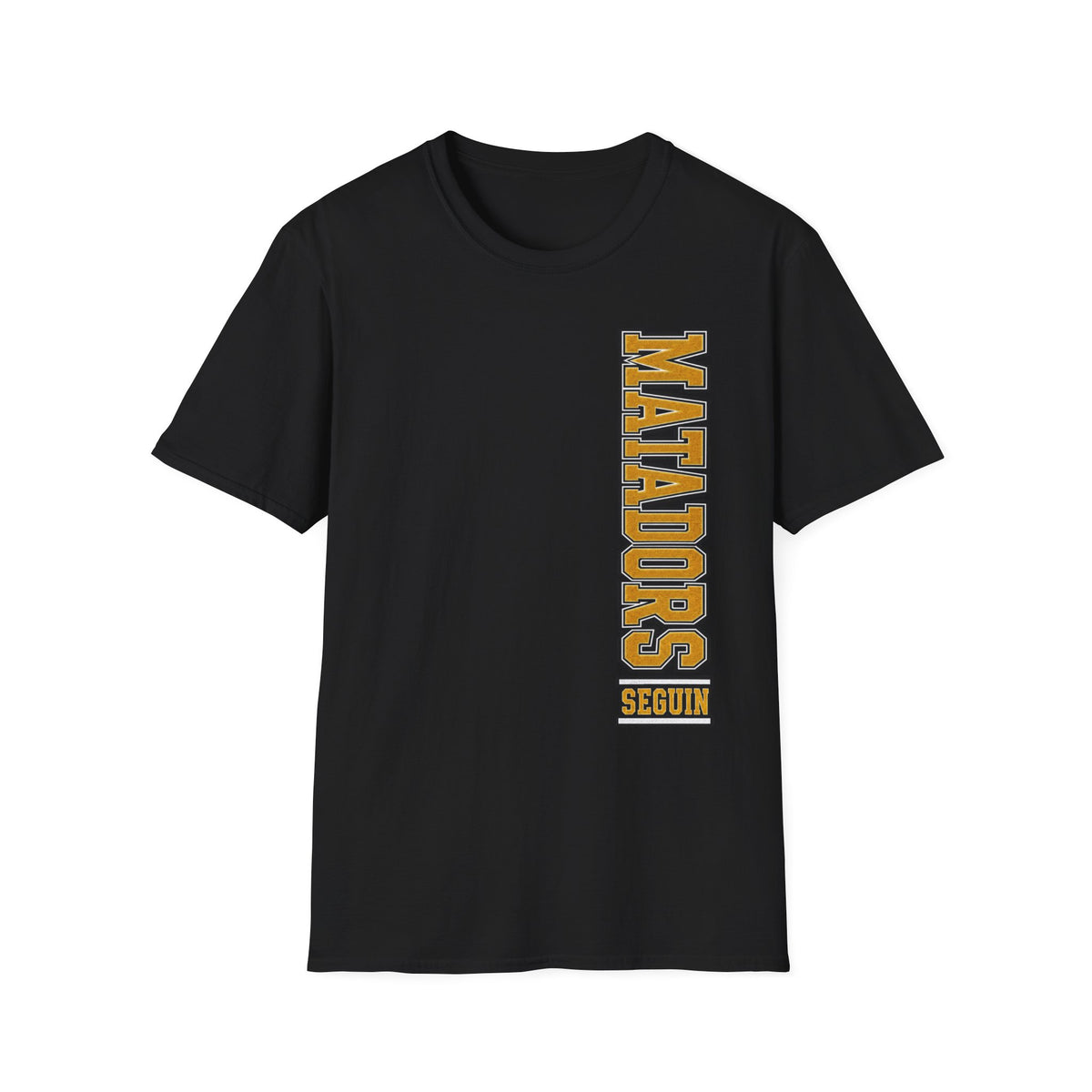Matadors Vertical Side-Print T-Shirt — Collegiate Spirit Tee