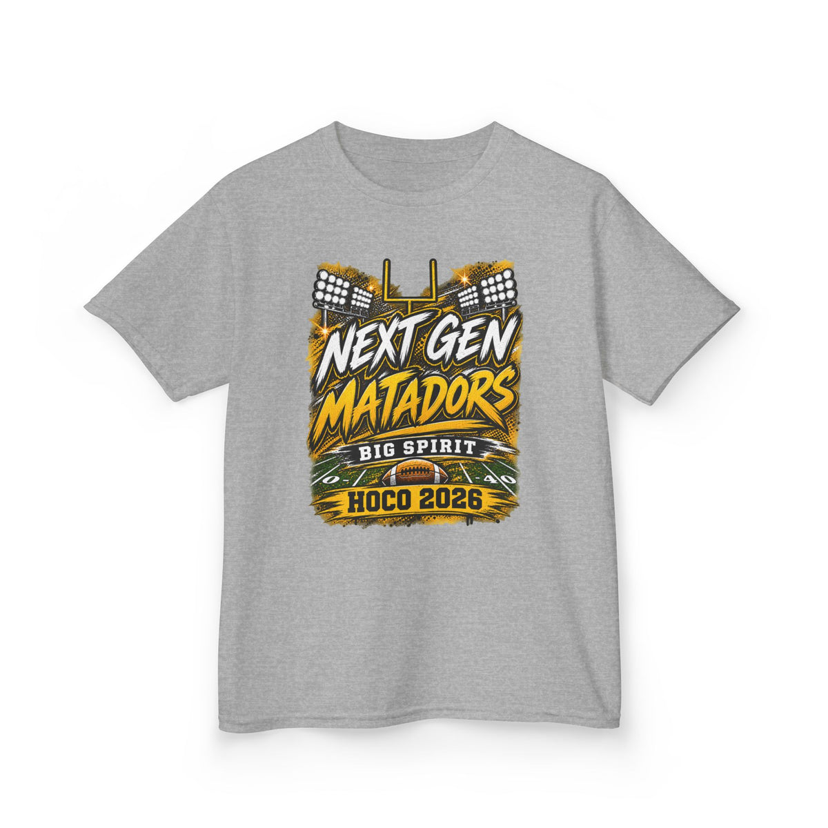 Kids Tee — "Next Gen Matadors" HOCO 2026 Big Spirit School Spirit Shirt
