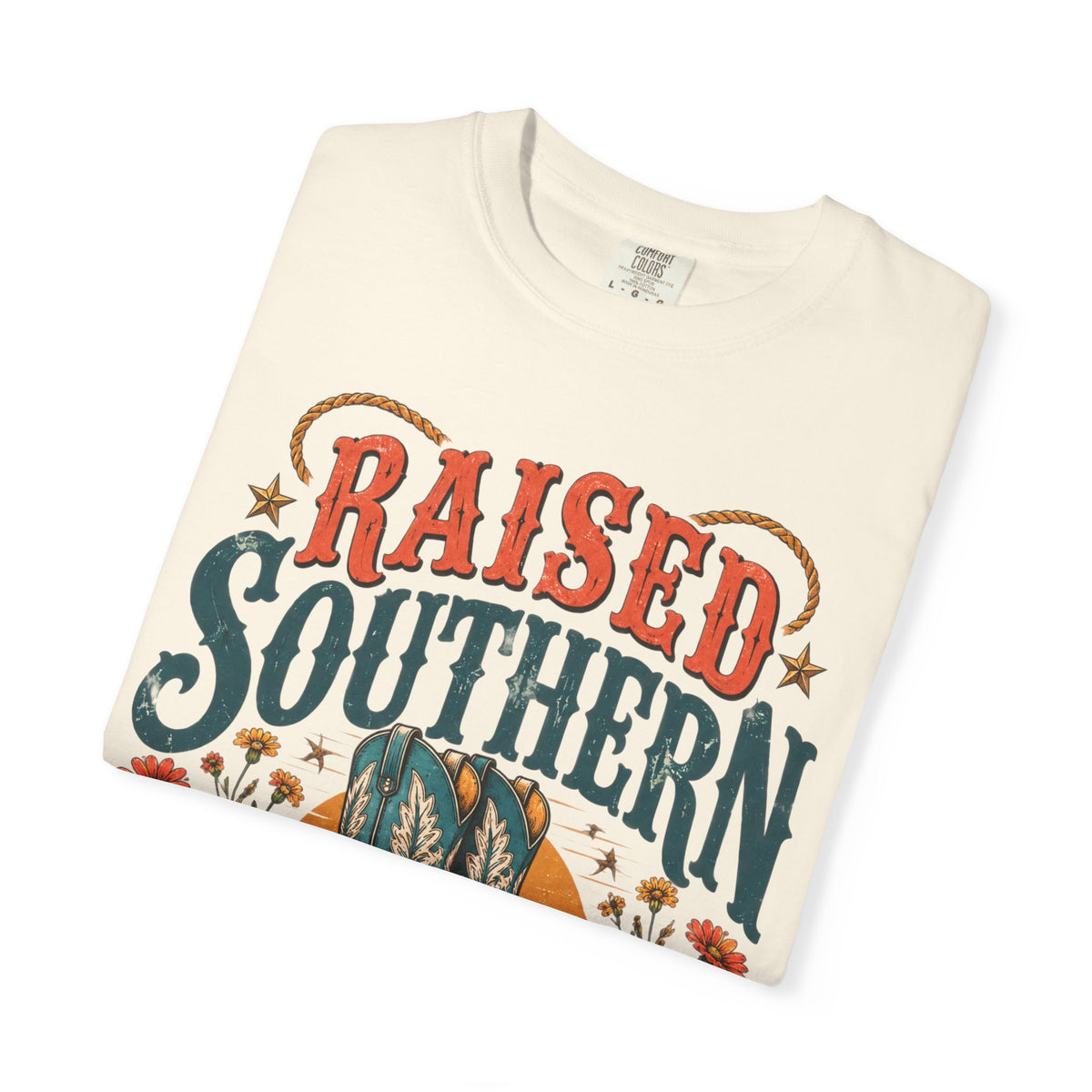 Raised Southern T-Shirt — Gonzales, Texas Retro Western Tee