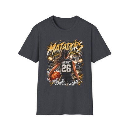 Basketball Jersey T-Shirt — 'Matadors' Player 26 Custom Basketball Graphic Tee