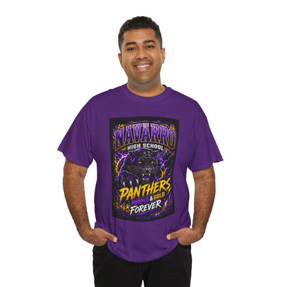 Navarro High Panthers T‑Shirt — Purple & Gold "Panthers Forever" School Spirit Tee