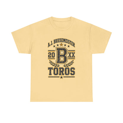 Toros Sports Crest Tee — A.J. Briesemeister Vintage Athletic Shirt