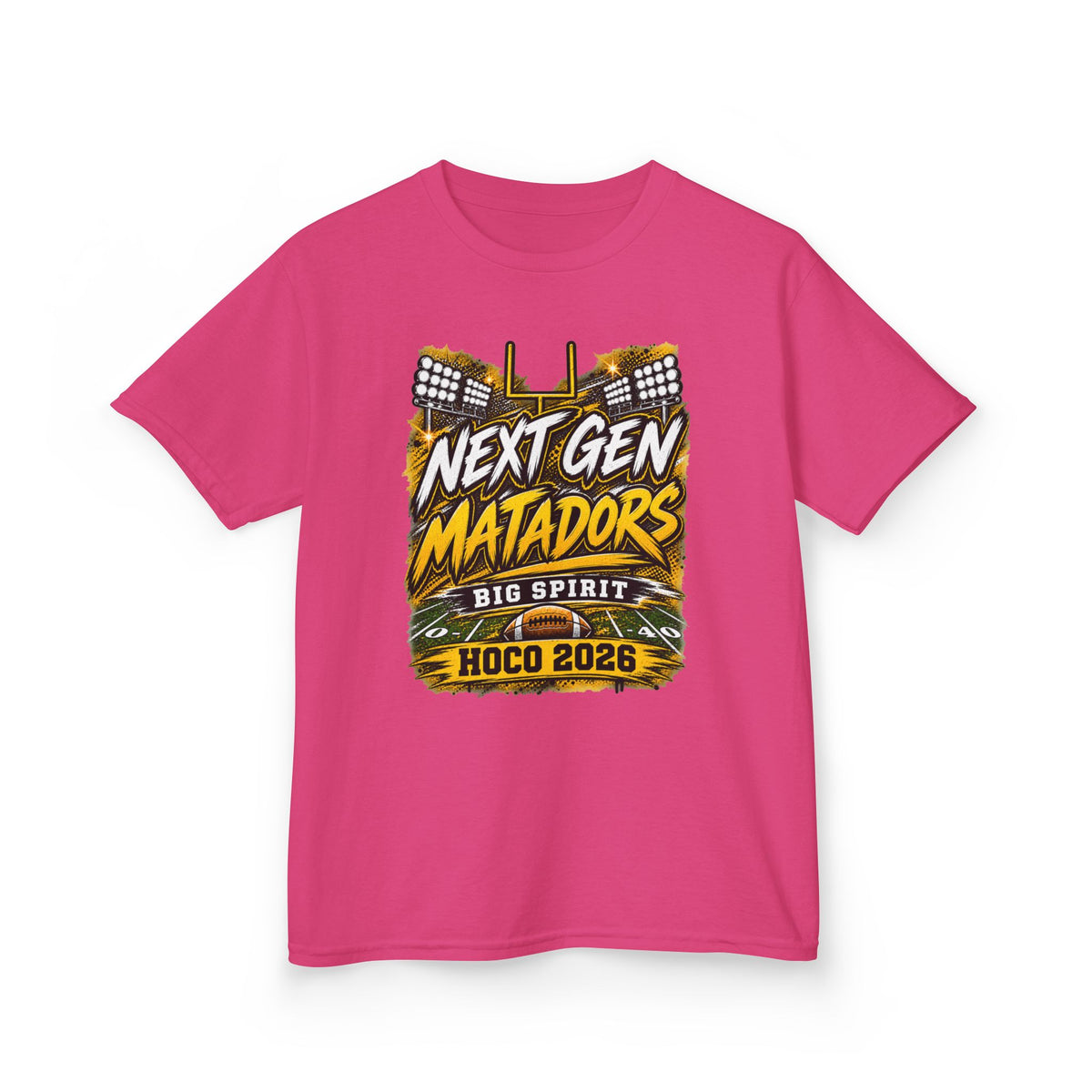 Kids Tee — "Next Gen Matadors" HOCO 2026 Big Spirit School Spirit Shirt