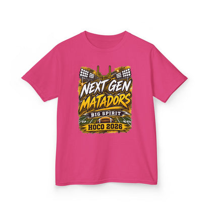 Kids Tee — "Next Gen Matadors" HOCO 2026 Big Spirit School Spirit Shirt