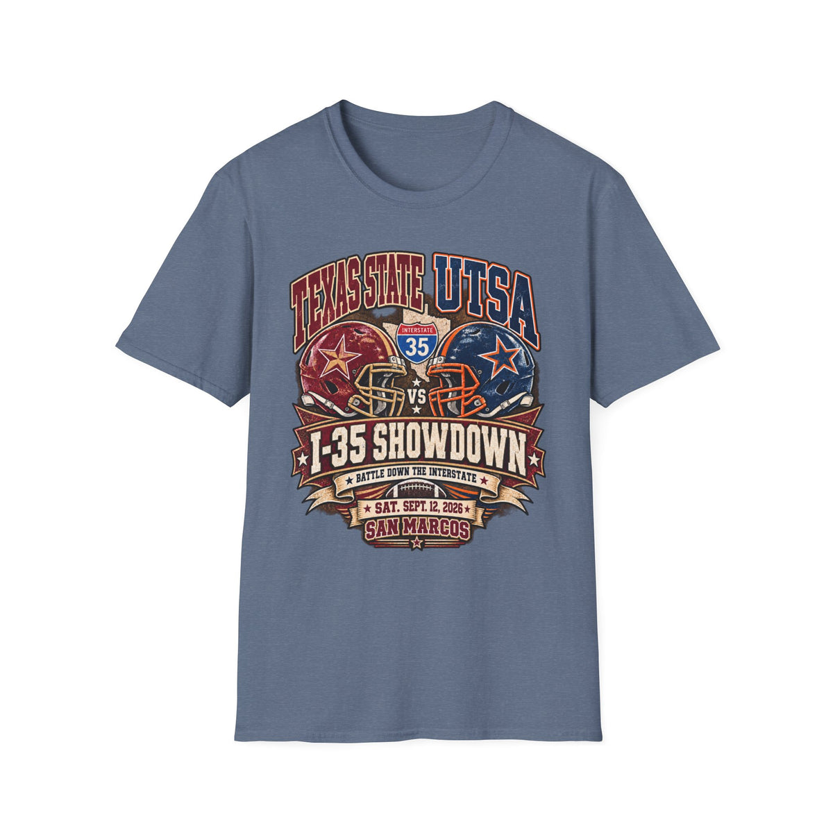 I-35 Showdown Texas State vs UTSA Football T-Shirt