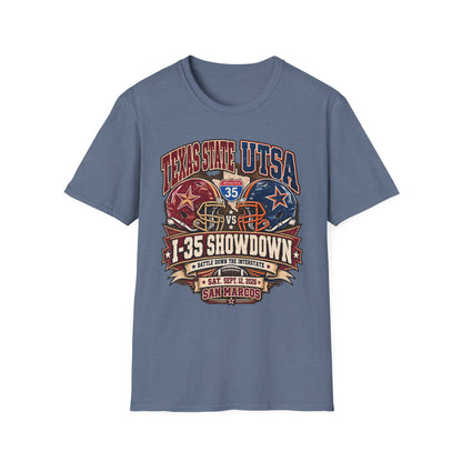 I-35 Showdown Texas State vs UTSA Football T-Shirt