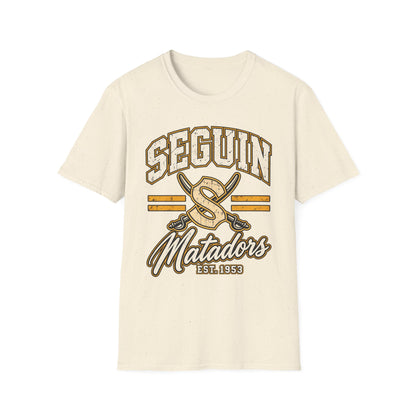 Seguin Matadors Vintage T-Shirt — School Spirit Baseball Design