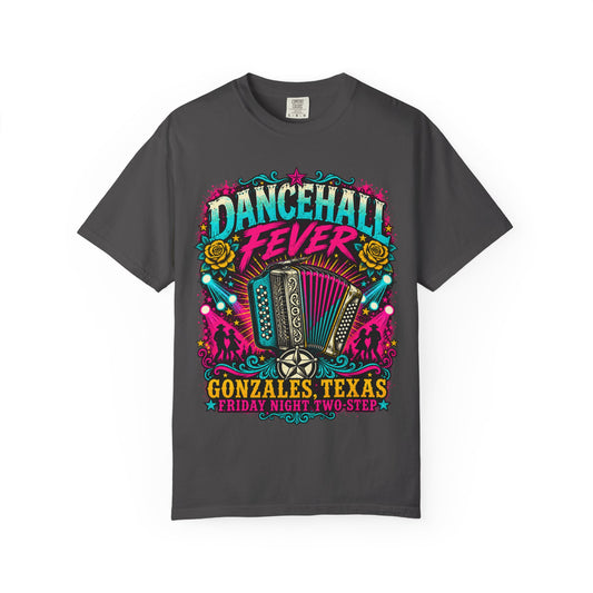 Dancehall Fever Accordion T-Shirt — Gonzales, Texas Friday Night Two-Step