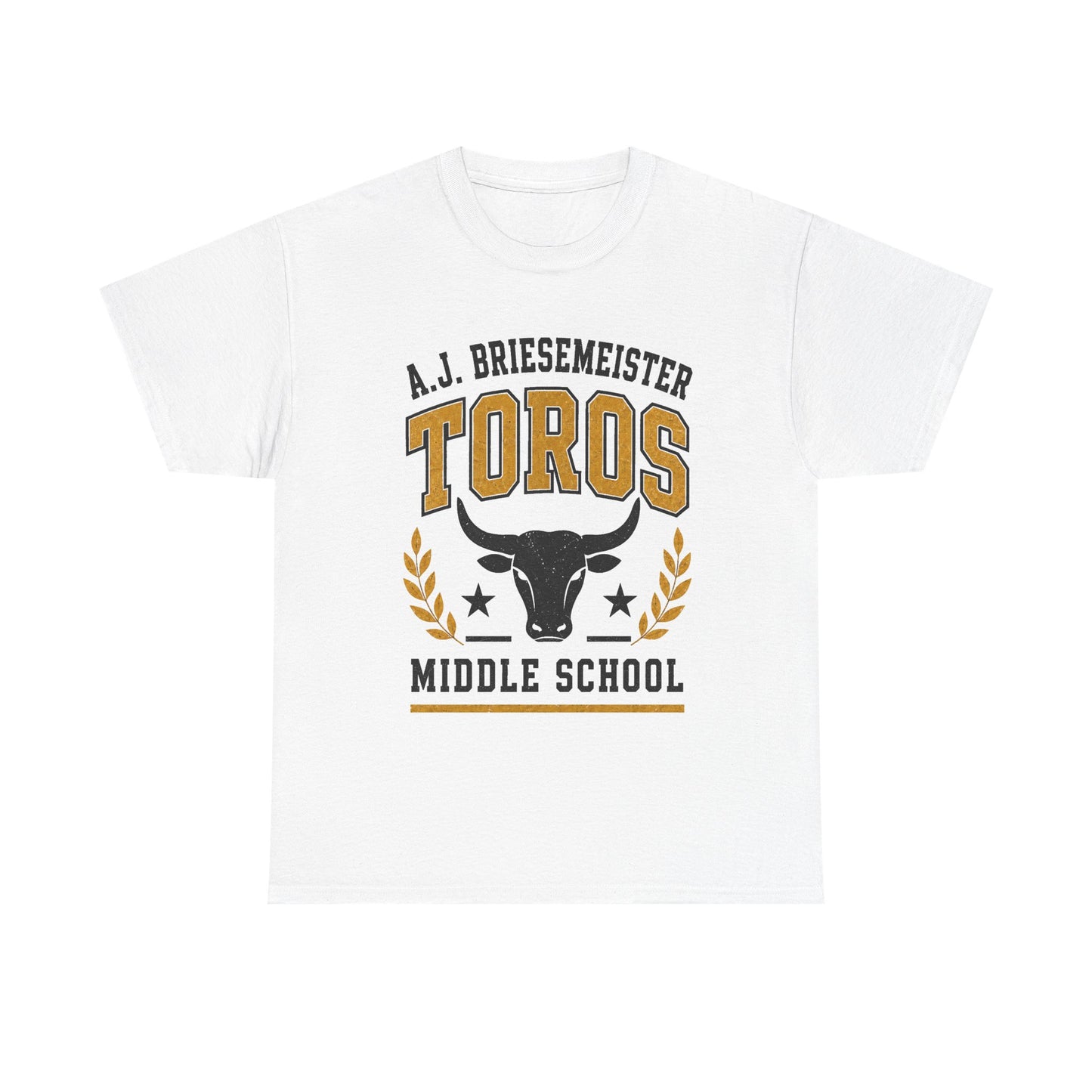 Toros Middle School Tee — A.J. Briesemeister School Spirit T-Shirt