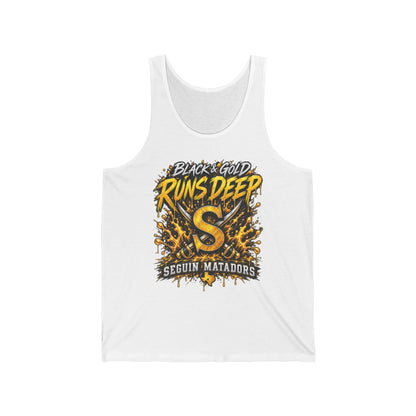 Seguin Matadors "Black & Gold Runs Deep" Tank Top