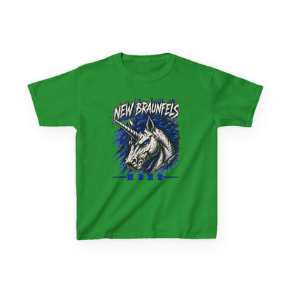 New Braunfels Unicorn Kids T‑Shirt — Blue Graphic Tee for Children