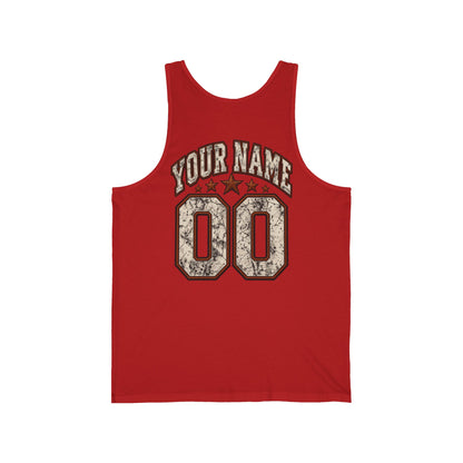 Football Mama Tank Top — Vintage Gameday Jersey Tank (Custom Name & Number)