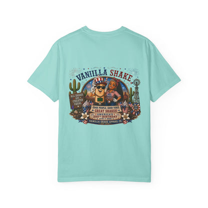 Mr. & Mrs. Shake 4th of July Unisex Garment-Dyed T-shirt