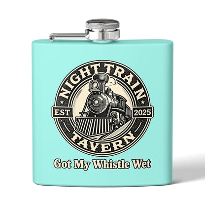 Night Train Stainless Steel Flask, 6oz