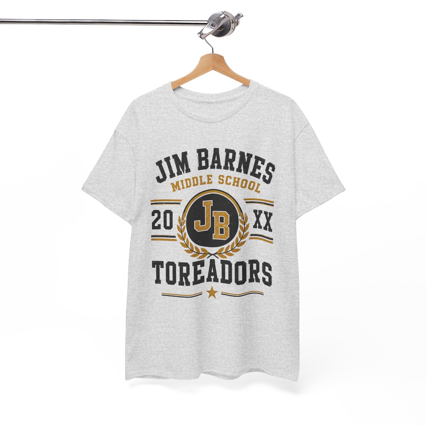 Jim Barnes Middle School Toreadors T-Shirt — School Spirit Tee with JB Crest