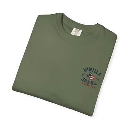 Mr. & Mrs. Shake 4th of July Unisex Garment-Dyed T-shirt