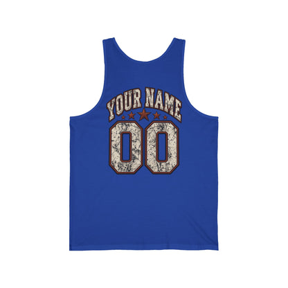Football Mama Tank Top — Vintage Gameday Jersey Tank (Custom Name & Number)