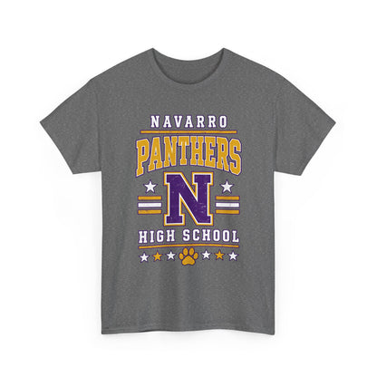 Navarro Panthers High School Tee — Retro Letterman N Design