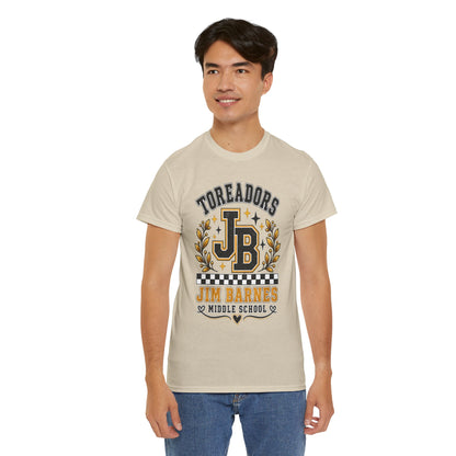 Toreadors JB Jim Barnes Middle School Tee — School Spirit Graphic T-Shirt