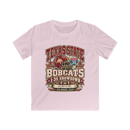 Texas State Bobcats Kids T‑Shirt — I-35 Showdown Football Tee (San Marcos, TX)