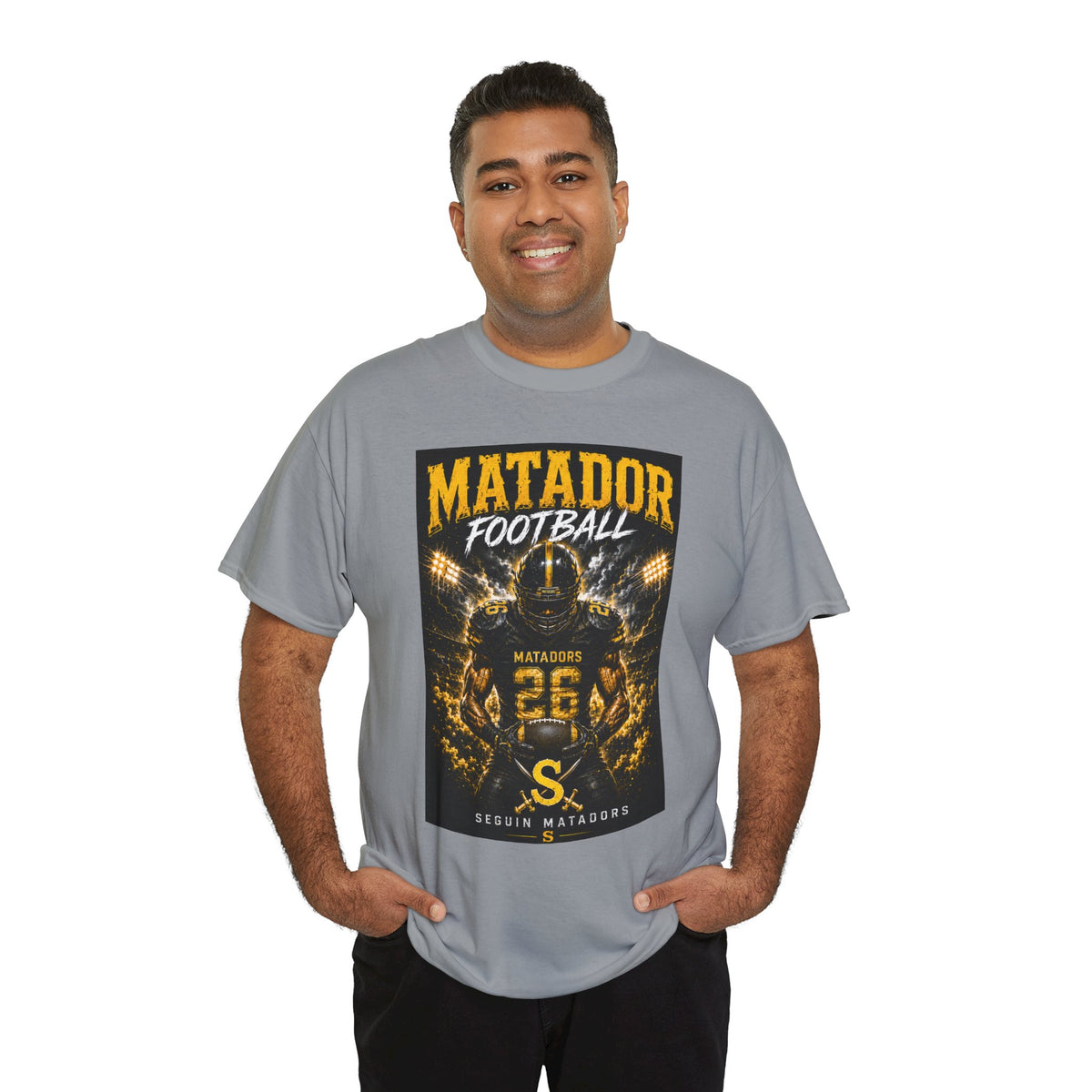 Matador Football Team Tee — Vintage Helmet Graphic Jersey Shirt
