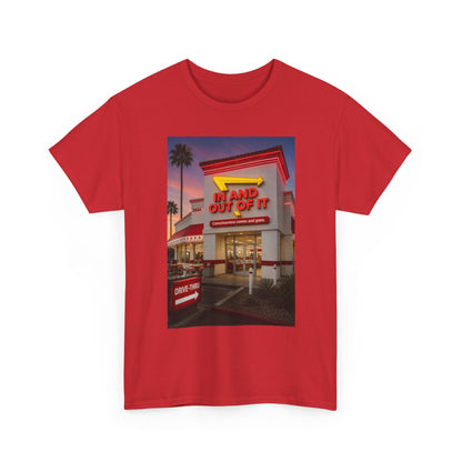 Retro Diner Photo T‑Shirt – 'A Hand Out Of It' Vintage Neon Tee