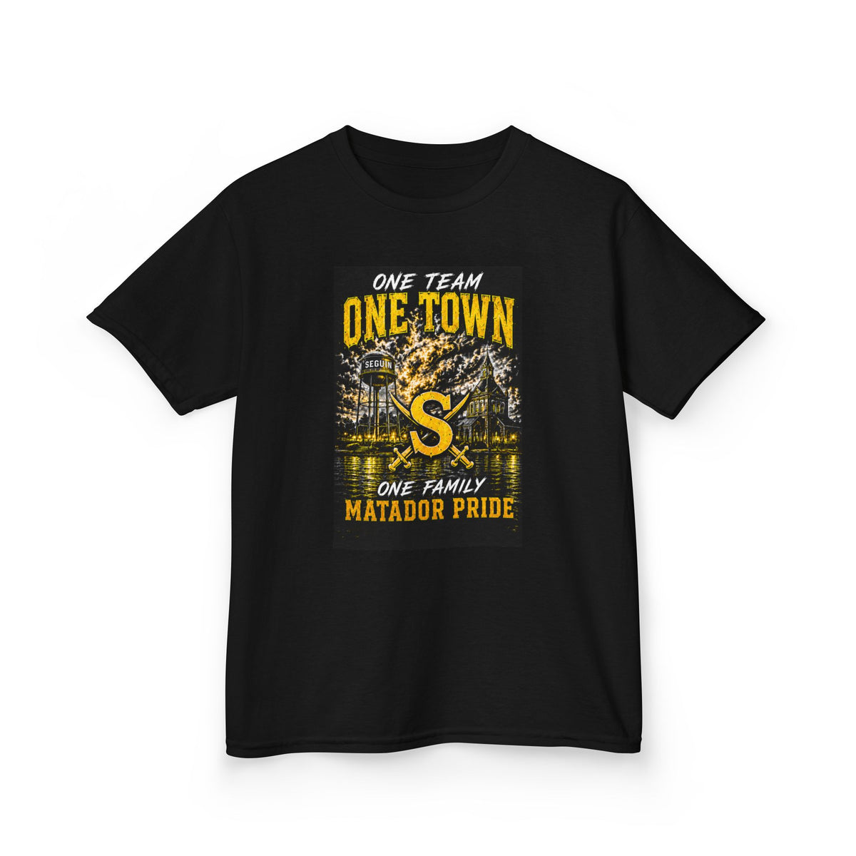 Kids Matador Pride Tee — "One Team One Town" School Spirit Shirt
