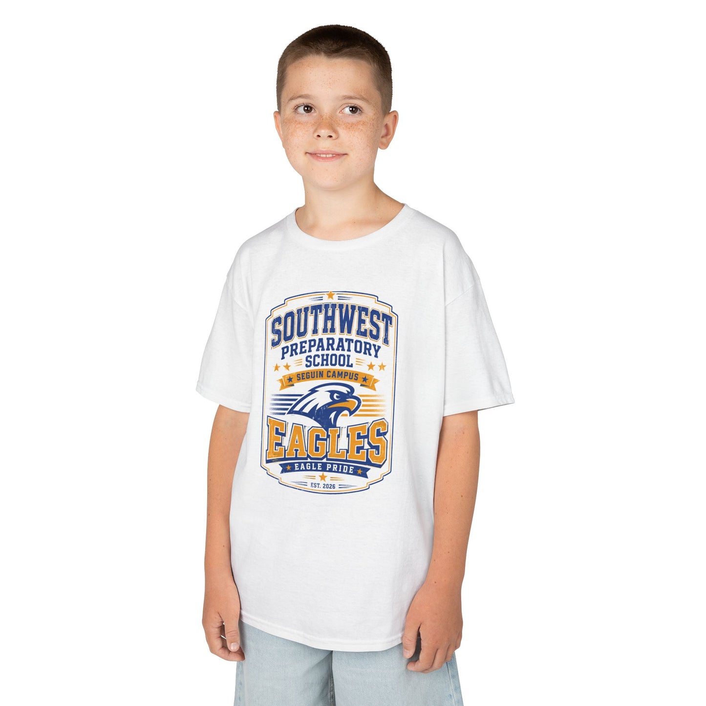 Kids T-Shirt — Southwest Preparatory School Eagles Mascot Tee