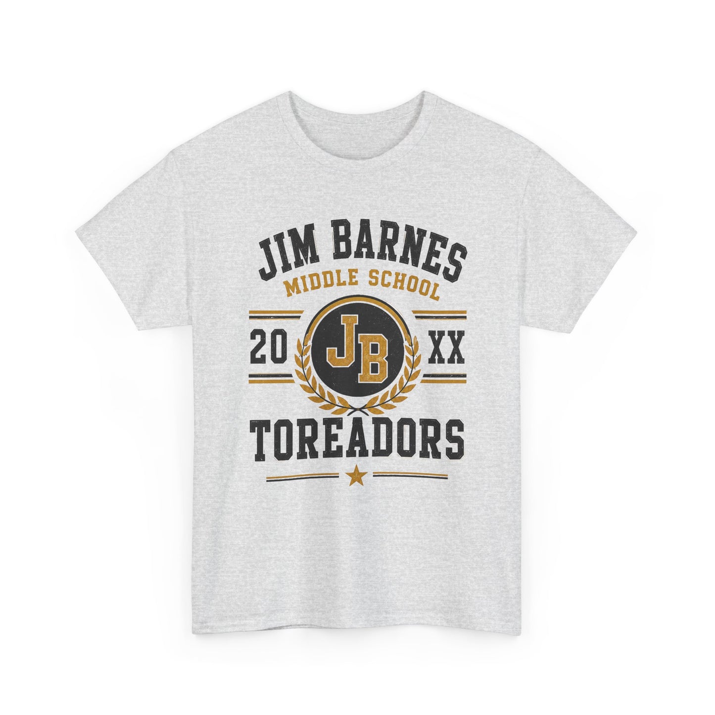 Jim Barnes Middle School Toreadors T-Shirt — School Spirit Tee with JB Crest