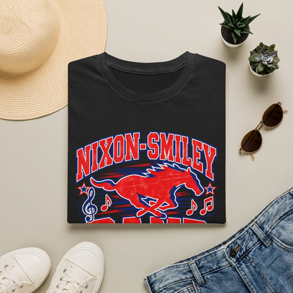 Mustangs Band Mom T-Shirt — Nixon-Smiley Band Support Tee